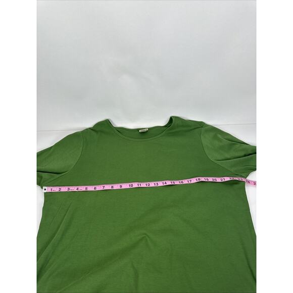 L.L. Bean Green Basic 100% Supima Cotton Long Sleeve Shirt Womens Size 2X - Picture 5 of 7